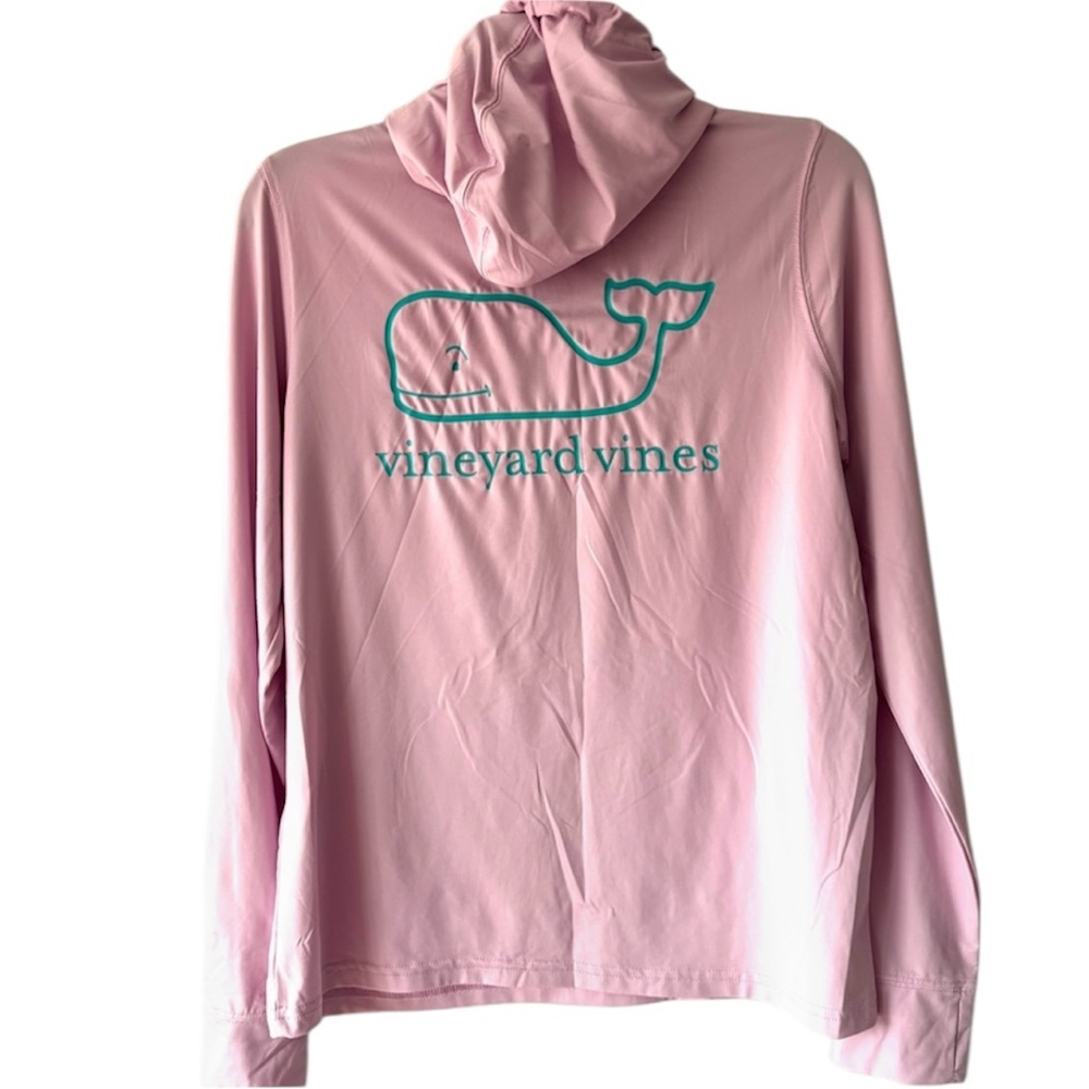 NWOT Vineyard Vines Light Pinky Purple Whale Performance Pullover Hoodie SZ S